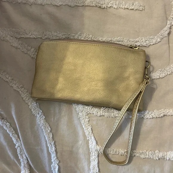 Michael Kors Gold Wristlet Clutch - Picture 4 of 7